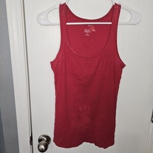 Old Navy Bright Red Ribbed Tank